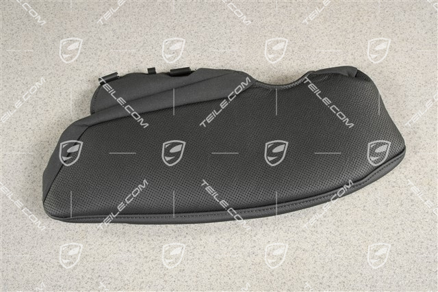 Pokrycie oparcia, część boczna, Wentylowane i klimatyzowane siedzienie, Funkcja masażu, Tłoczona skóra, czarny, R.