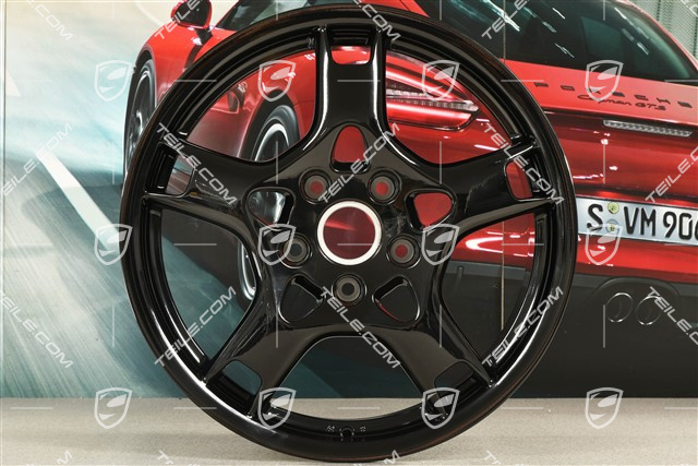 19" Felga Carrera S, S+M, 8J x 19 ET57, czarny wysoki połysk