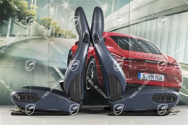 Sitze, el. einstellbar, Heizung, Leder/Kunstleder, Nachtblau, Satz (L+R)