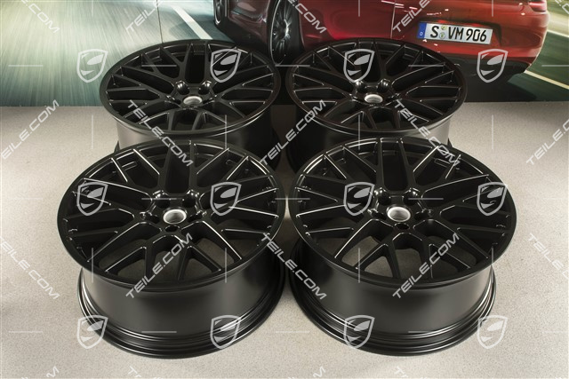 21" komplet felg RS Spyder, 9,5J x 21 ET27 + 10J x 21 ET19, czarny półmat