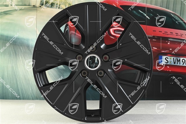 20" Felge Taycan Turbo Aero, 9J x 20 ET54, in Schwarz Seidenmatt