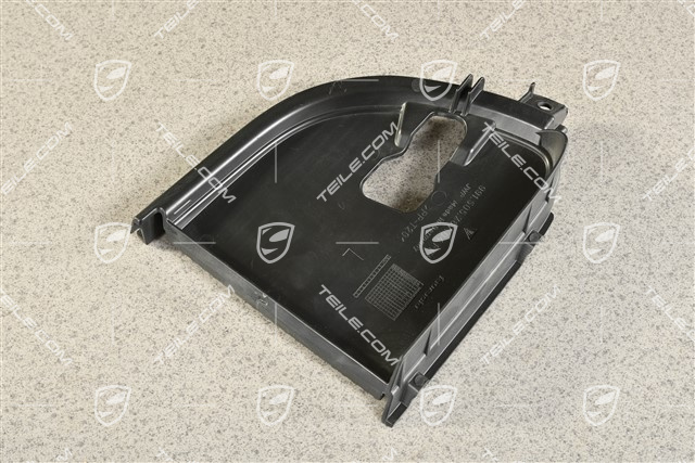 C4, Air inlet / duct / guide cover, lateral, Black matte, L