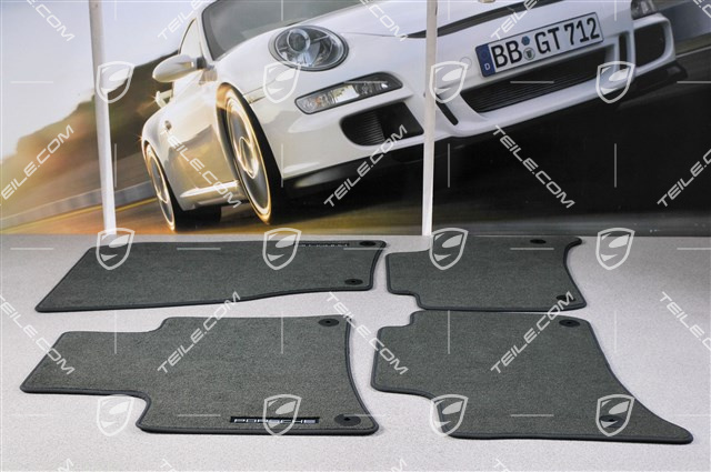 Fußmatten Satz, 4-teilig, in Schwarz