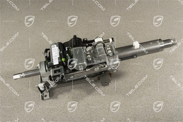 Steering column with lock locking system