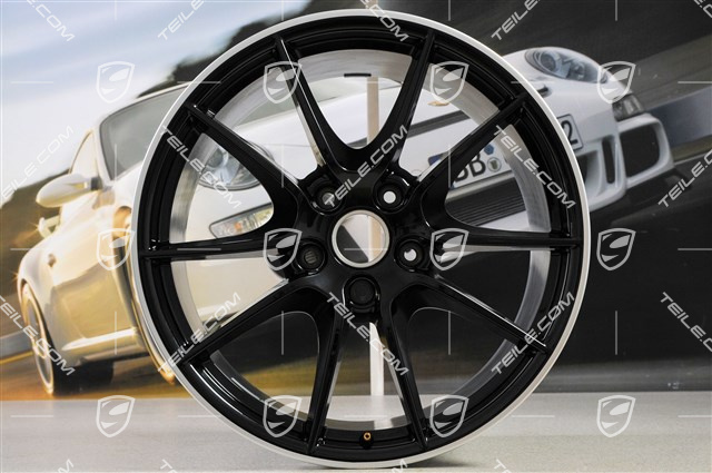 20" Carrera S (III) Felgensatz, 8,5J x 20 ET51 + 11J x 20 ET70, Felgenstern in Schwarz