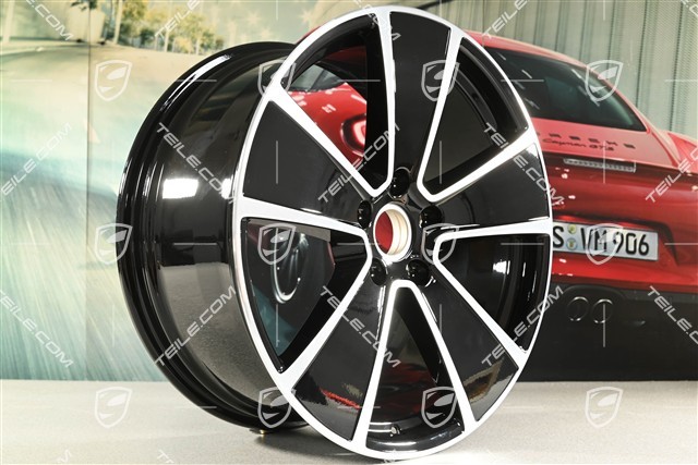 21-inch wheel rim AeroDesign / PHEV, 9,5J x 21 ET46, black high glos