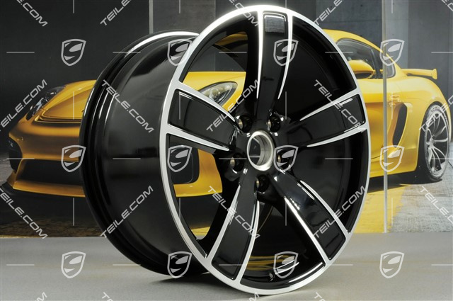 20-inch wheel rim set Carrera Sport, 8,5J x 20 ET57 + 10,5J x 20 ET51, black high gloss