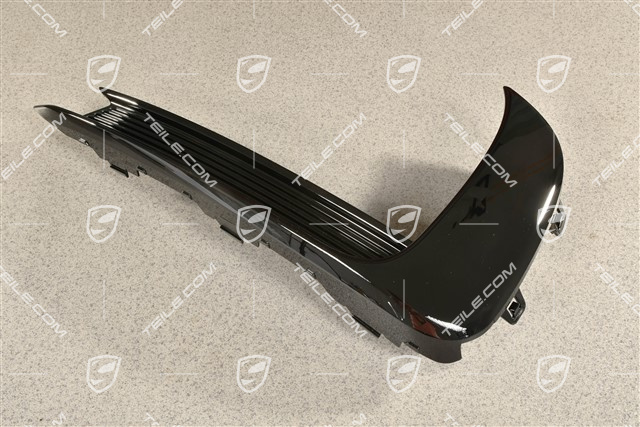 GTS / Sport Design, Front bumper lateral trim cover, Black, R