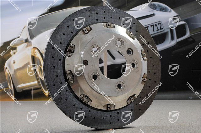 PCCB ceramic disc brake, yellow calliper, L