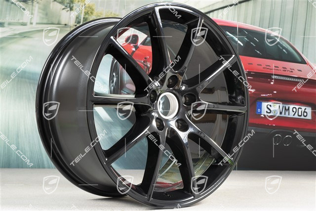 20" Cayenne Design Felgensatz, 10,5J x 20 ET64 + 9J x 20 ET50, schwarz hochglanz