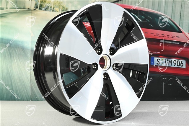 20" felga Macan 7,5J x 20 ET32, czarny wysoki połysk