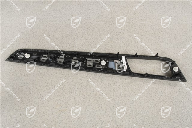 Blende, Tür, vorne und hinten, Aluminium gebürstet, L
