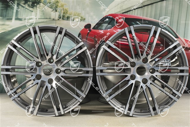 20" Felgi Turbo III, komplet, felgi 8,5J x 20 ET51 + 11J x 20 ET70