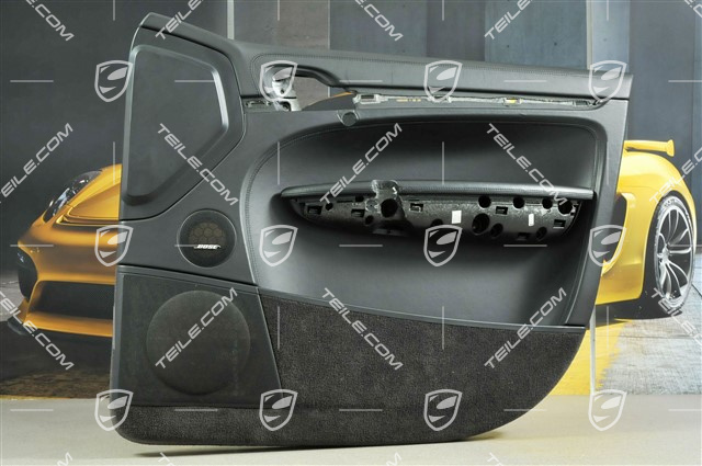 Tapicerka drzwi, skóra, czarna, przód, R Tapicerka drzwi, skóra, czarna, przód, R