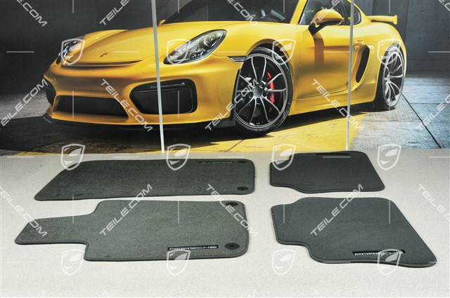 Fussmatte Velours Satz, Schwarz Fussmatte Velours Satz, Schwarz