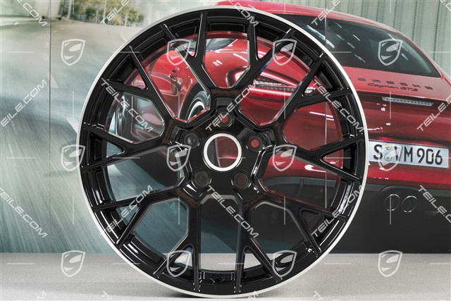 20+21" Felgensatz RS Spyder, Felgen: vorne 8,5J x 20 ET53 + hinten 11,5J x 21 ET67, in Schwarz Hochglanz