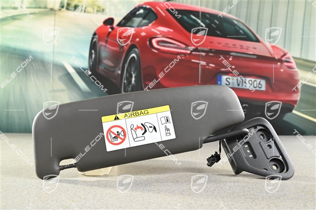 Cabrio / Targa, Sonnenblende, mit Make-up Spiegel, Achatgrau, L