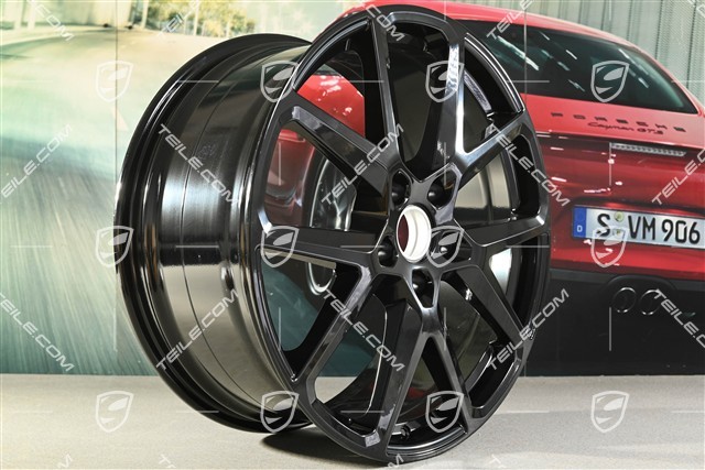 21-inch wheel rim Panamera Sport Design, 9,5J x 21 ET71, black high gloss