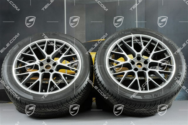 20" "RS Spyder Design" Winterräder Satz, Felgen 9J x 20 ET26 + 10J x 20 ET19 + NEUE Michelin Winterreifen 265/45 R 20 + 295/40 R 20, mit RDK-Sensoren