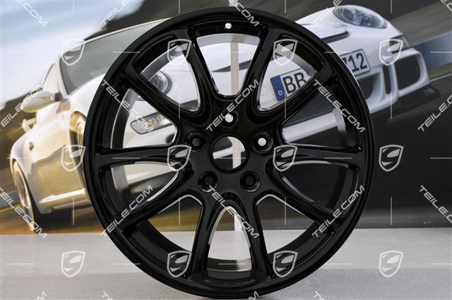 19" Felge GT3, 12J x 19 ET68, schwarz hochglanz