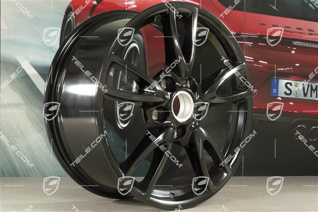 18" felga Carrera IV (Facelift), 8J x 18 ET57, czarny wysoki połysk