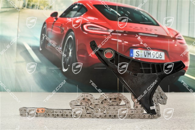 Timing chain with tensioner slide / blade / Pad