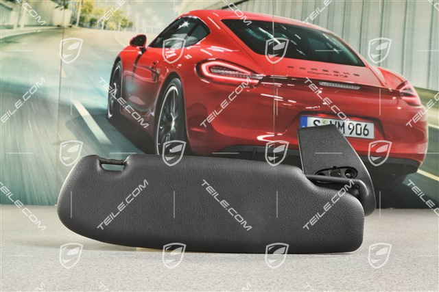 Sonnenblende mit Make-up Spiegel beleuchtet, Cabrio, Leder, Cocoa, L