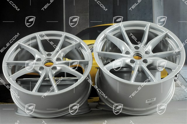 20-inch wheel rim set Carrera S IV, rims 8,5 J x 20 ET49 + 11,5 J x 20 ET56, Brilliant Chrome finish 20-inch wheel rim set Carrera S IV, rims 8,5 J x 20 ET49 + 11,5 J x 20 ET56, Brilliant Chrome finish