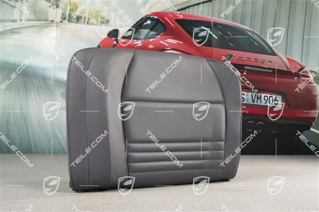 Back seat backrest, Rear, Leatherette, Space grey, Coupe, L