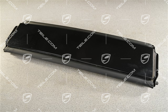 Trim, upper, Targa arm, Black matte