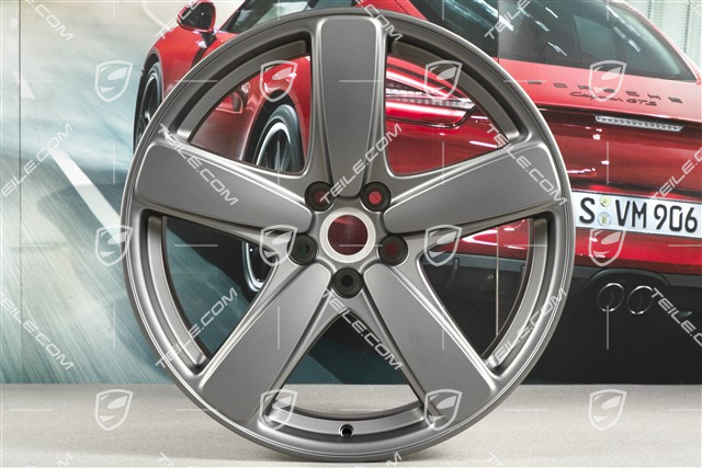 19-inch wheel rim Macan Sport Classic, 9J x 19 ET21, Platinum satin matt