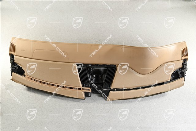 Console, top section, imitation leather, beige, for trimming