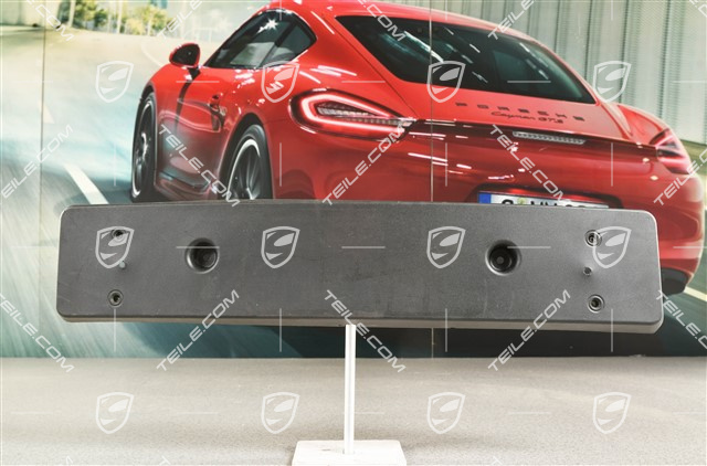 Front bumper licence plate support / holder
