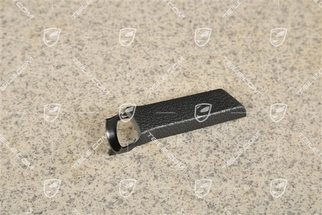 Front seat rail adjuster cover, Black, L