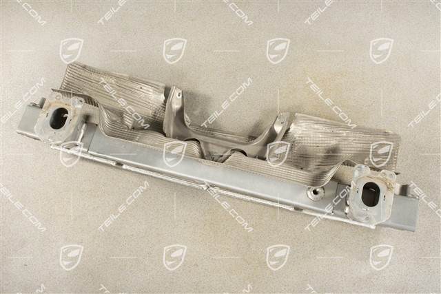Rear bumper support rail
