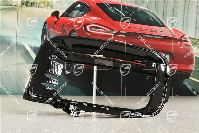 Front bumper, side ventilation grille, Black high gloss, Sport Design, L