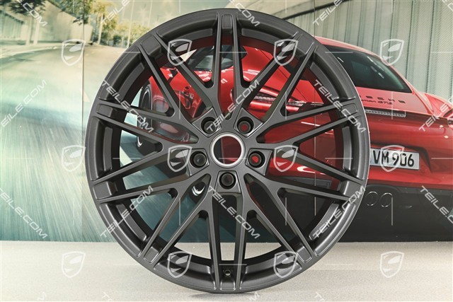 22" Macan RS Spyder Design wheel set, 9J x 22 ET29 + 11J x 22 ET47, vesuvio grey