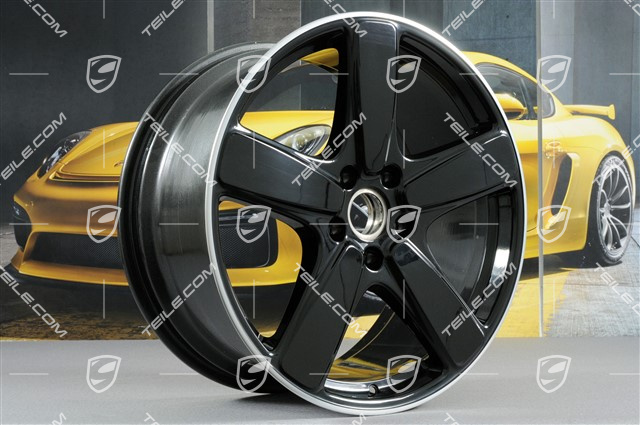21" komplet felg Cayenne Sport Classic, 10J x 21 ET50, czarna