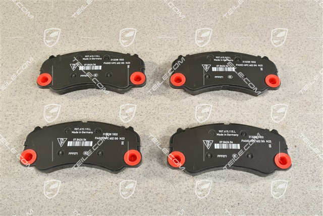 GT3, Brake pads, PCCB, front, L+R