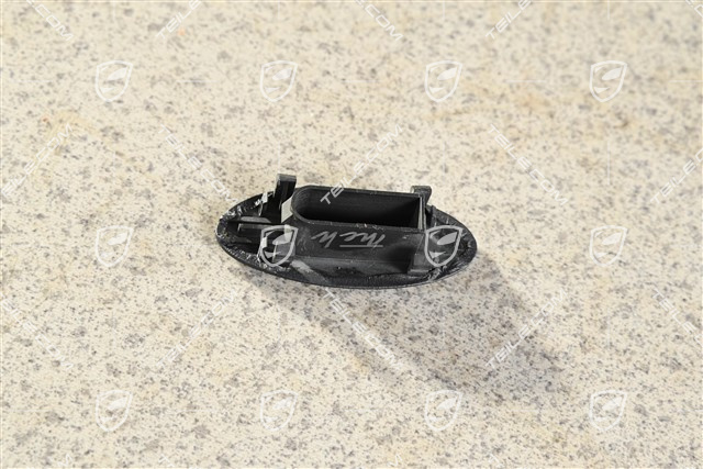 Cover, Headlight range control, Leather, Metropole Blue, L