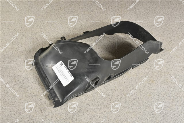 Air duct / guide 3,0L 245kW / 3,6L 309kW / Diesel 3,0L 155/176/180/190/193kW / Diesel 4,2L, Satin black, L