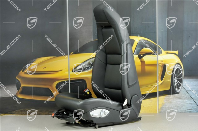 Seat, el. adjustment, leather, Black, L