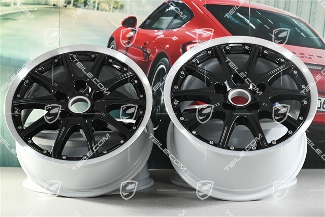 18" Felgensatz GT3 SportDesign, 7,5J x 18 ET50 + 10J x 18 ET65, czarne