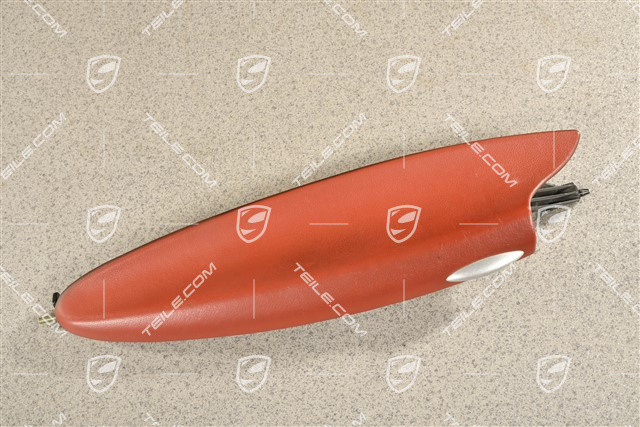 Klapka schowka w drzwi, Skóra, Boxster red, L