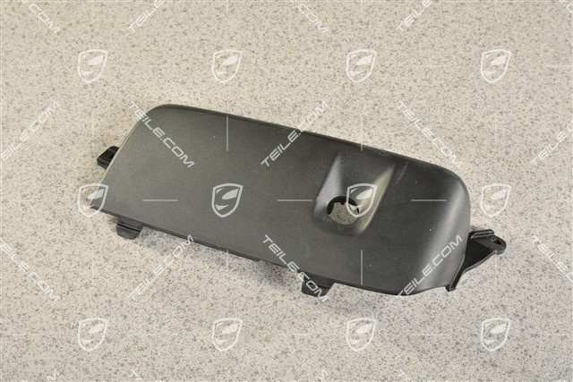 Air inlet / duct / guide cover, lateral, Black matte, PDC, L