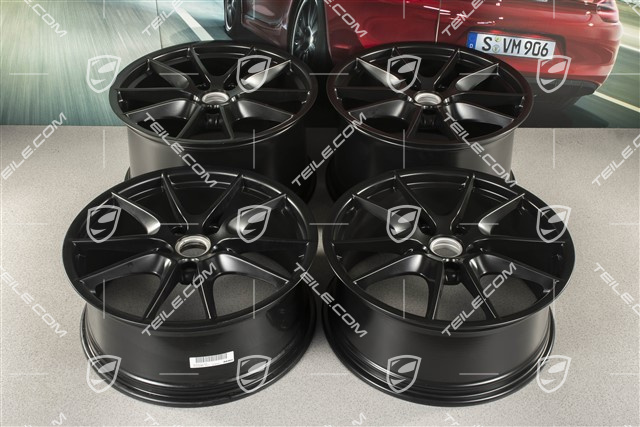 20" Komplet felg Carrera S (III), 8,5J x 20 RT51 + 11J x 20 ET70, czarny półmat satyna