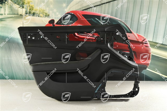 Turverkleidung, vorne, leder/alcantara, Schwarz, L, (beschadigt leder)