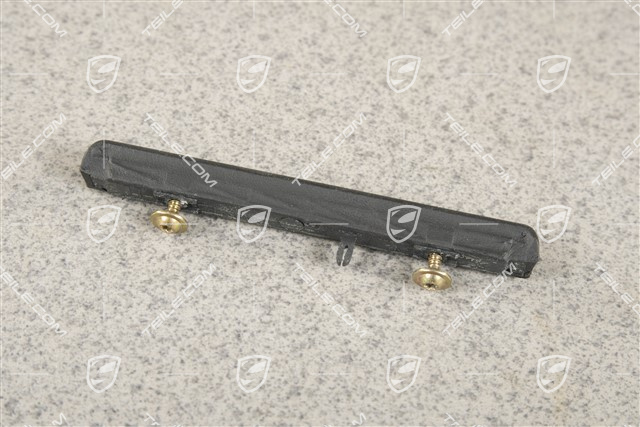 Dashboard trim, Leather, Black, Drivers side, L