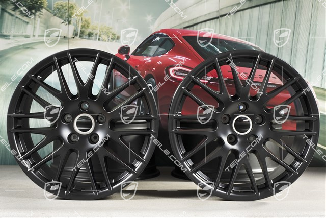 20" Komplet felg RS Spyder / GTS, 9,5J x 20 ET47, czarny satynowy półmat