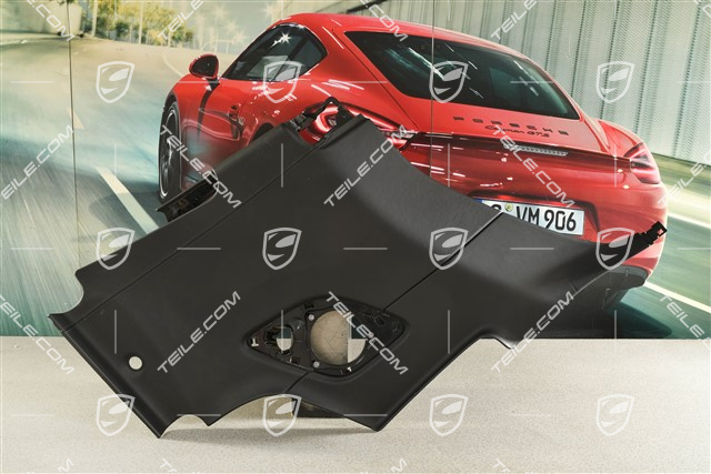 Seitenwandverkleidung, Leder, Schwarz, Cabrio, L